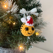 Load image into Gallery viewer, Free Christmas Bee Decoration Crochet Pattern PDF
