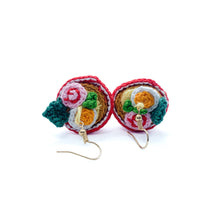 Load image into Gallery viewer, Steamie the Ramen Earrings Crochet Pattern PDF
