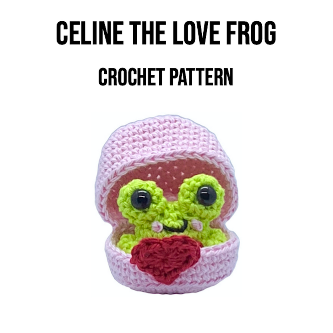 Celine the Love Frog Crochet Pattern PDF
