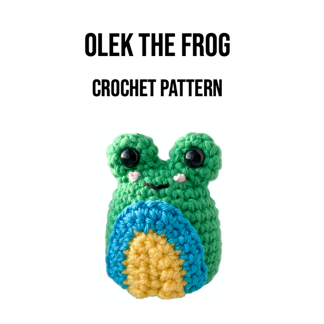 Olek the Frog Crochet Pattern PDF