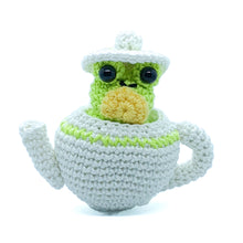 Load image into Gallery viewer, Earl Green the Teapot Frog Crochet Pattern PDF
