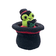 Load image into Gallery viewer, Pierre the Top Hat Frog Crochet Pattern PDF
