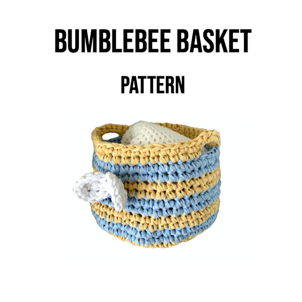 Bumblebee Crochet Basket Pattern