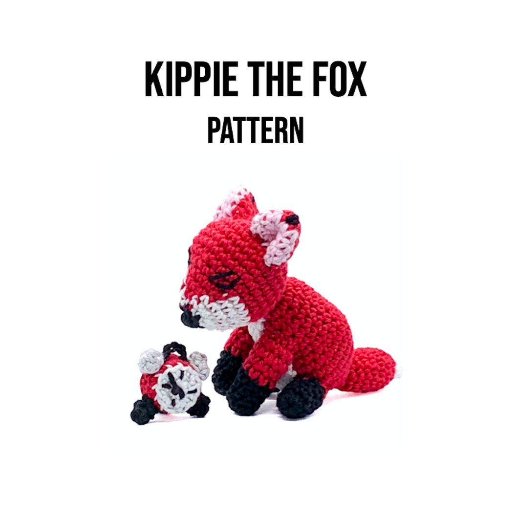Kippie the Sleepy Fox Crochet Pattern PDF