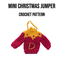 Load image into Gallery viewer, Mini Christmas Jumper Crochet Pattern PDF
