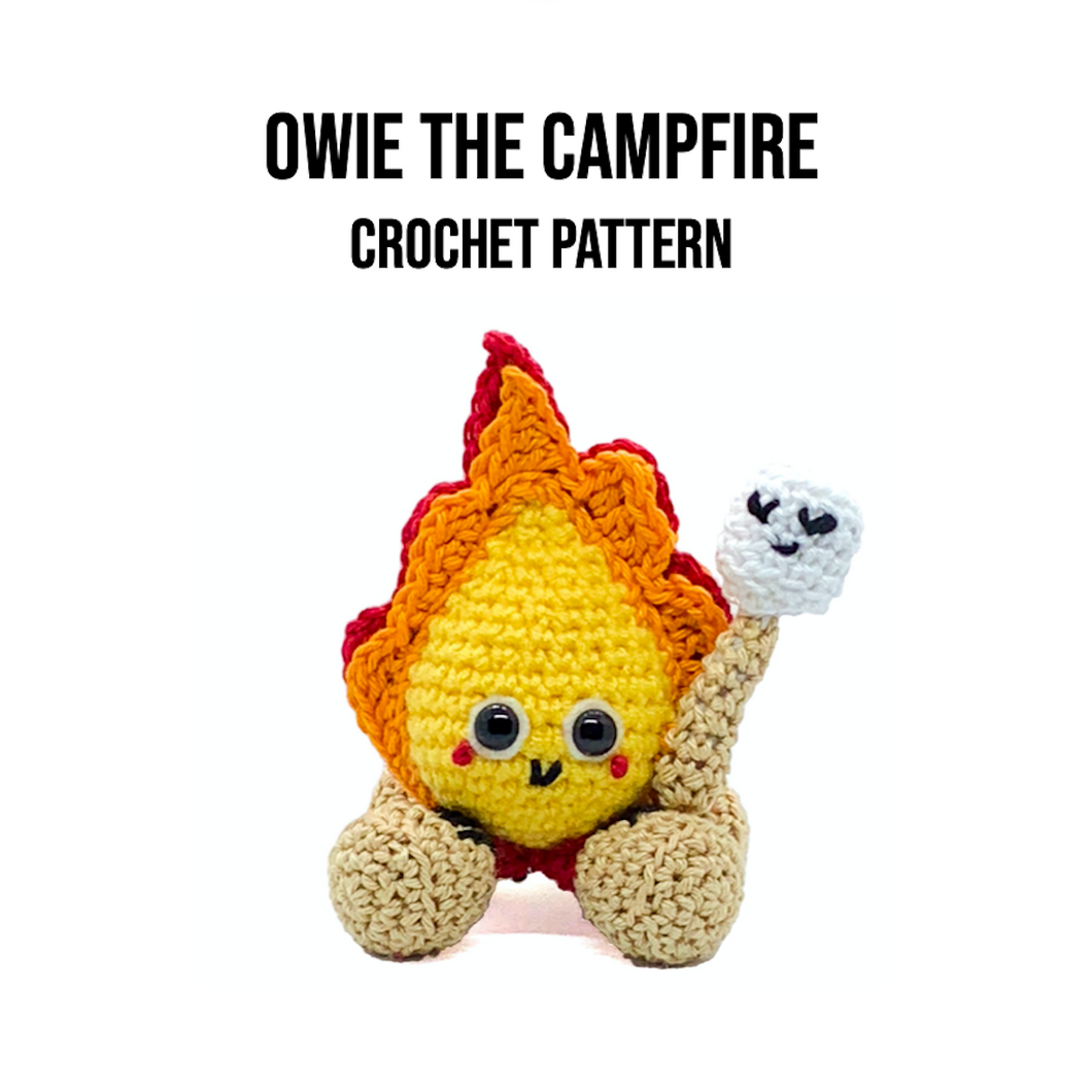 Owie the Campfire Crochet Pattern PDF